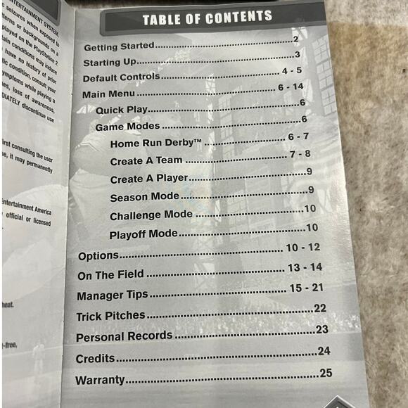 MLB SlugFest 2006 for Playstation 2 Complete in Box - Picture 5 of 6